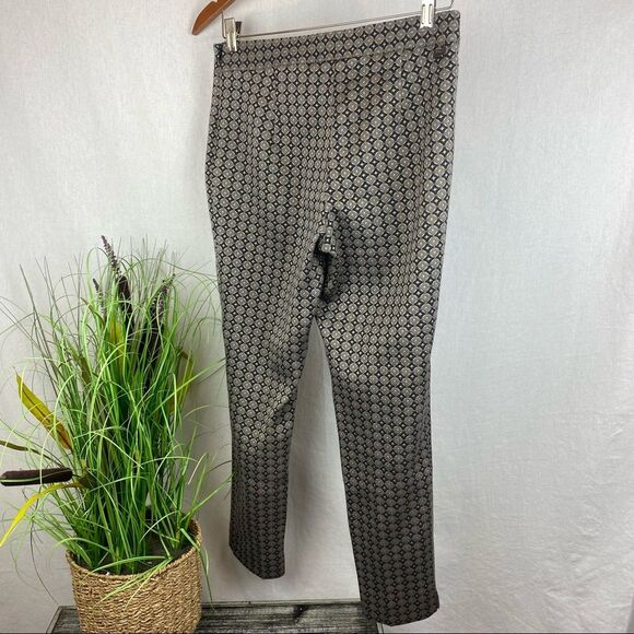 Les Copains Bleu Light weight Woven Side Zip Ankle Slim pants Gray 40 6 - Picture 3 of 10